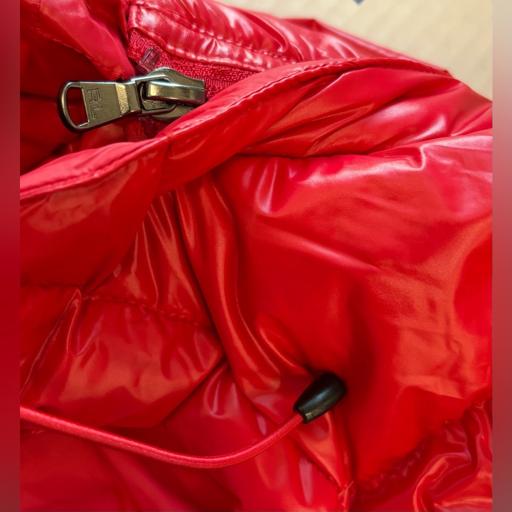 Polo Ralph Lauren 🔥 RL 2000 Red Gorham Glossed Down Quillted Puffer Jacket Coat - Picture 13 of 15